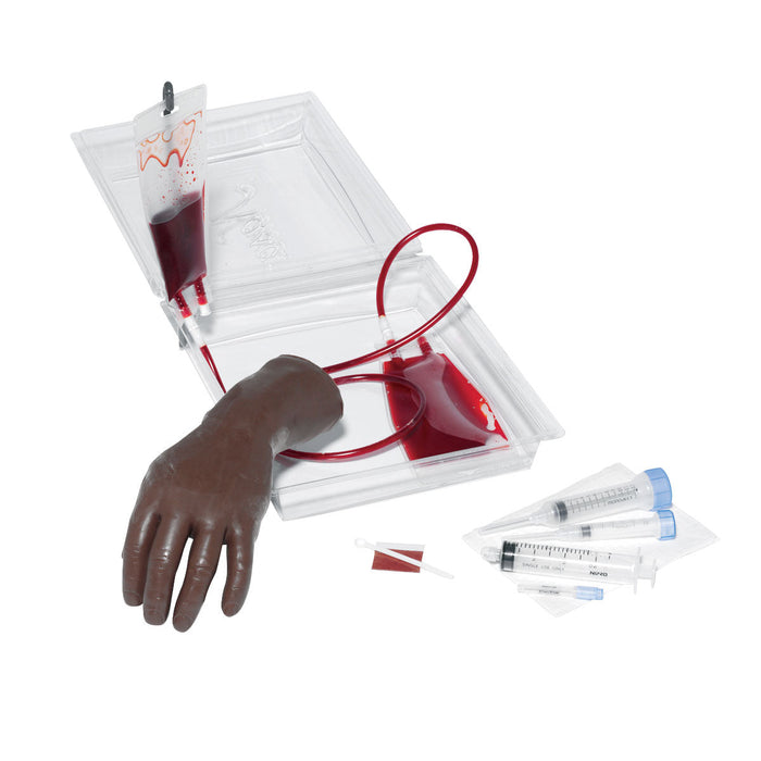 Portable IV Hand Trainer, Dark Skin